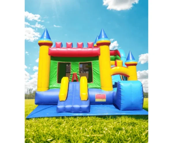 Combo Bounce House with Slide & Climbing Wall