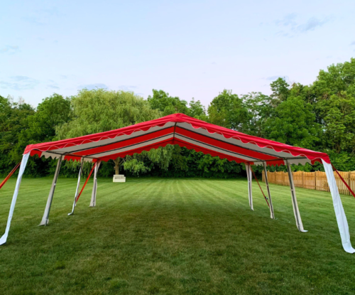 20x20 Red Tent Rental