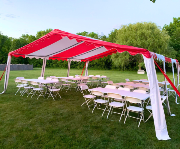 20x20 Red Tent Rental