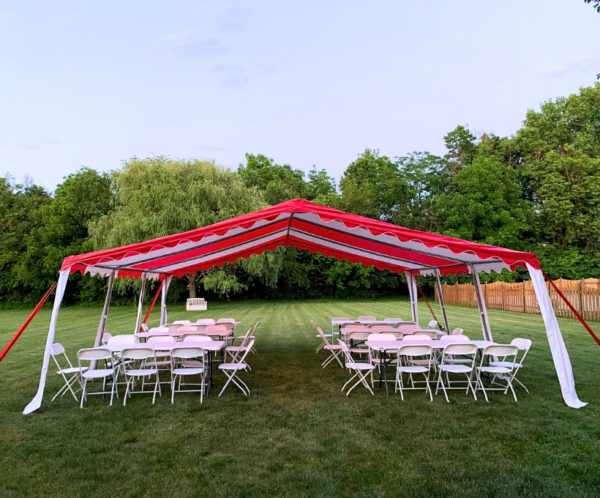 20x20 Red Tent Rental