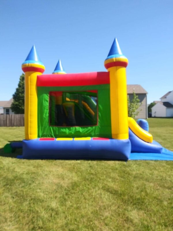 Combo Bounce House with Slide & Climbing Wall