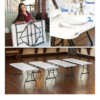 6 ft Rectangular Table for 8 people