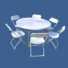 4 ft Round Table for 6 People
