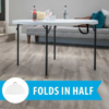 4 ft Round Table for 6 People