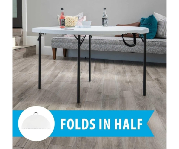4 ft Round Table for 6 People