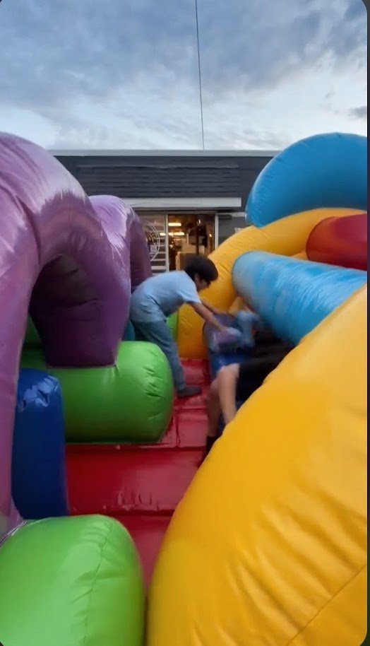 obstacle course bounce house